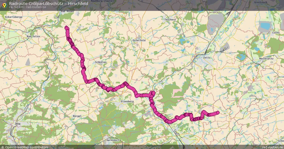 Radtour Crölpa-Löbschütz – Hirschfeld