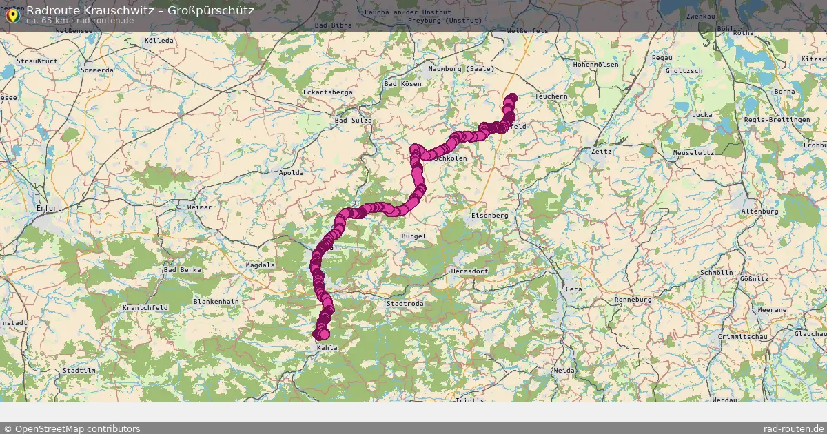 Radtour Krauschwitz – Großpürschütz