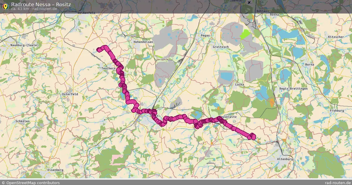 Radtour Nessa – Rositz