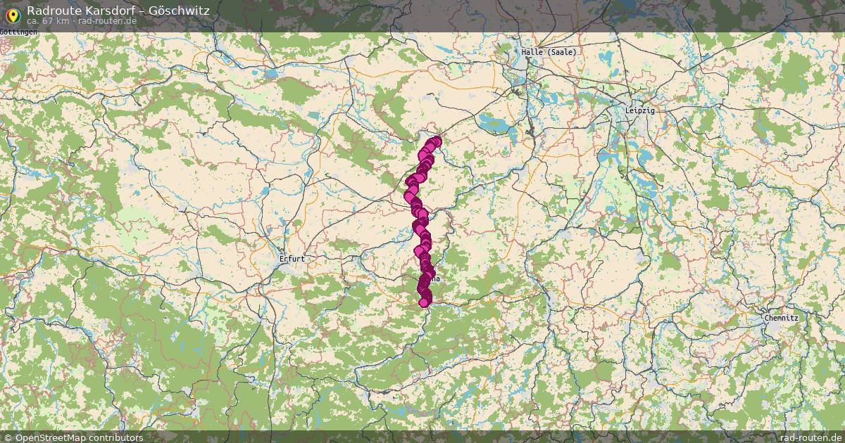 Fahrradroute Karsdorf – Göschwitz