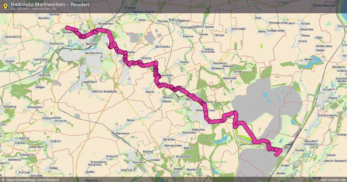 Radtour Markwerben – Reuden