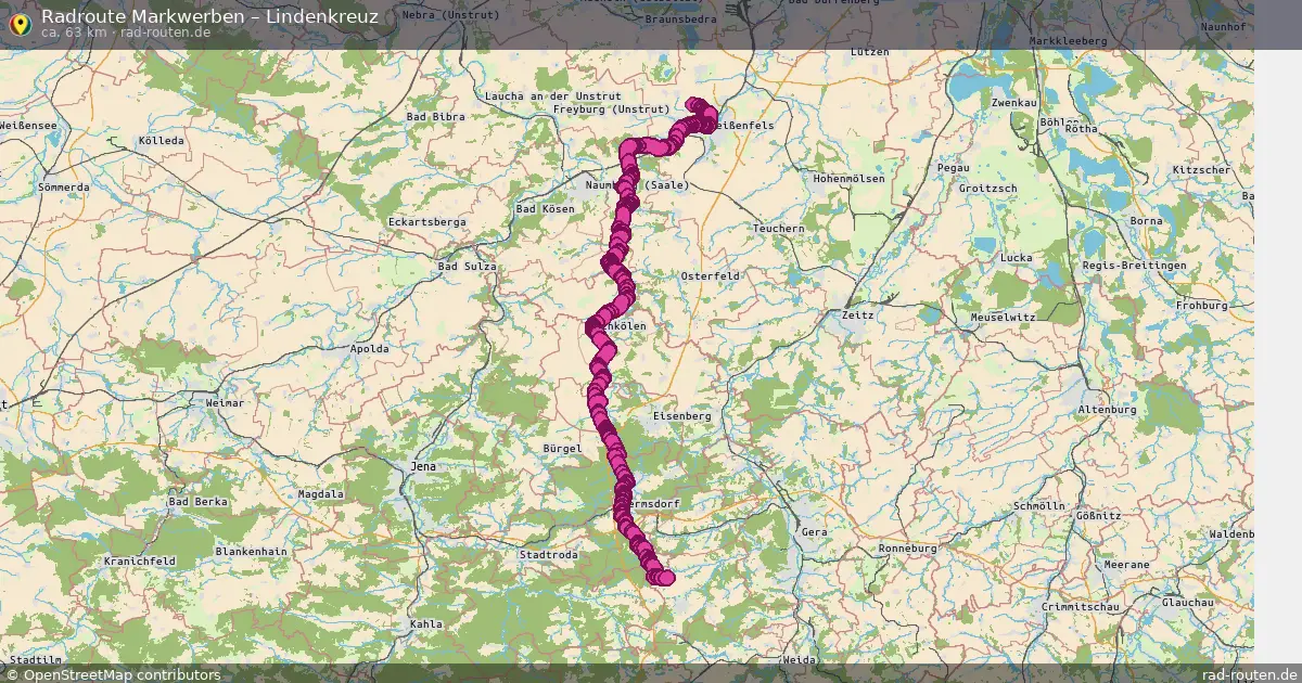 Radtour Markwerben – Lindenkreuz