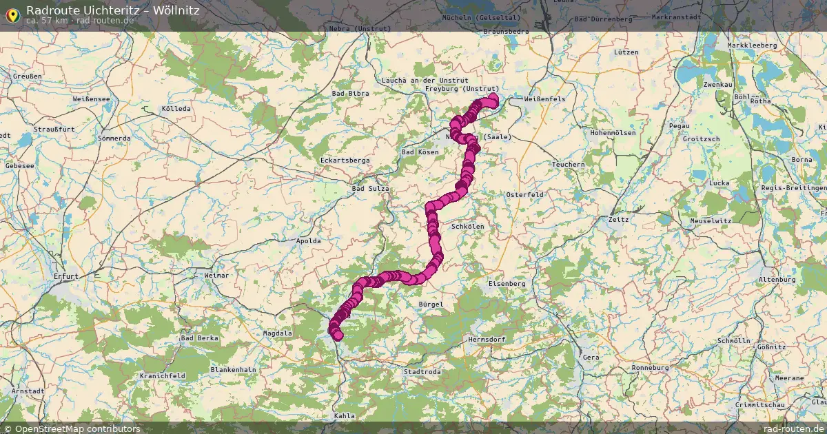 Radtour Uichteritz – Wöllnitz