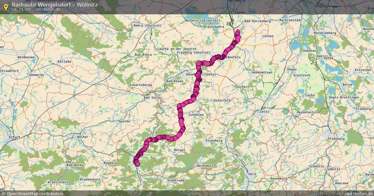 Radtour Wengelsdorf – Wöllnitz
