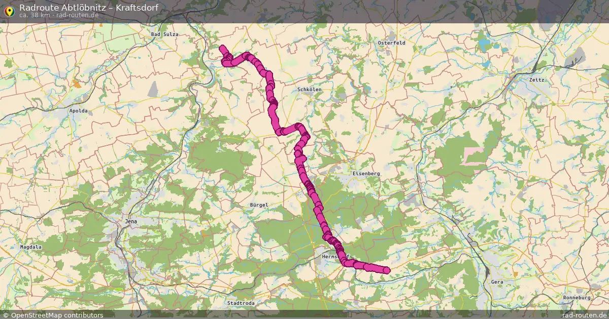 Radtour Abtlöbnitz – Kraftsdorf