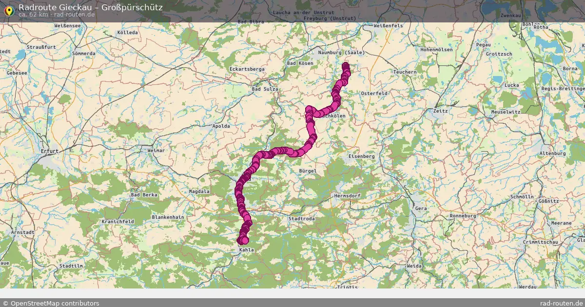 Radtour Gieckau – Großpürschütz