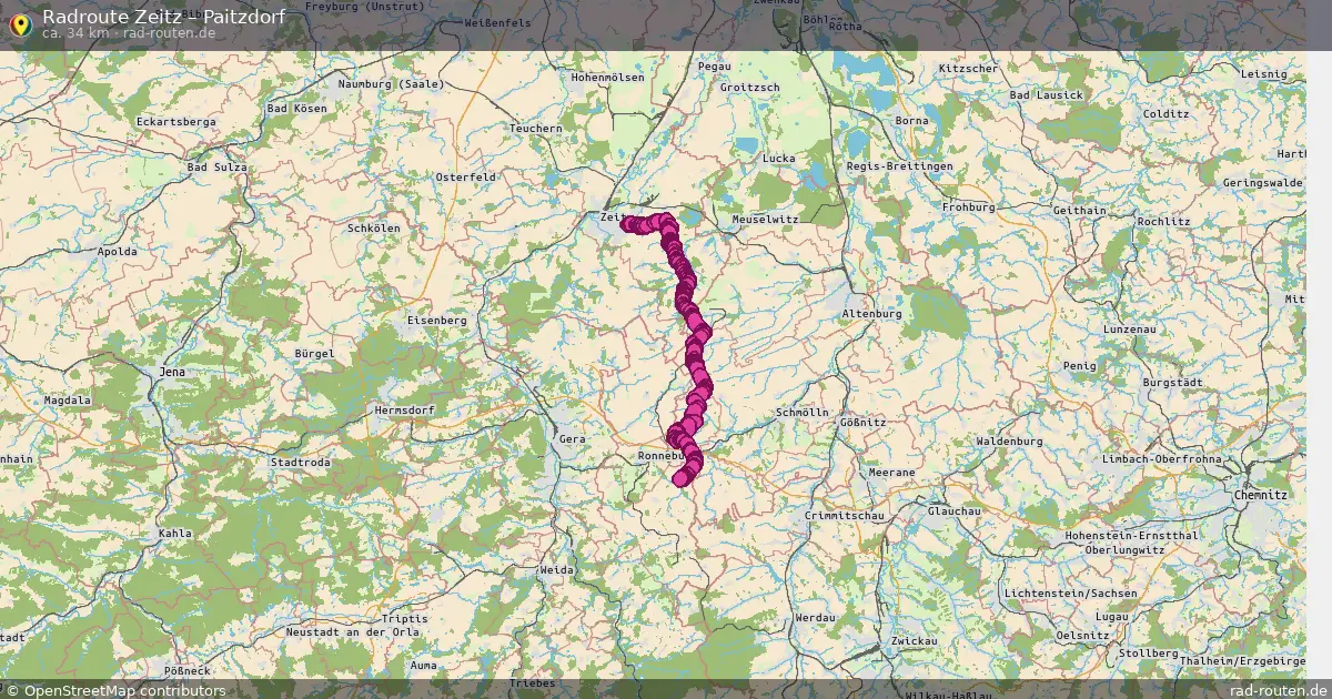 Radtour Zeitz – Paitzdorf