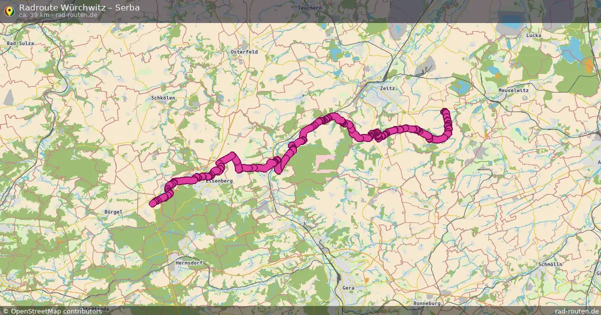 Radtour Würchwitz – Serba