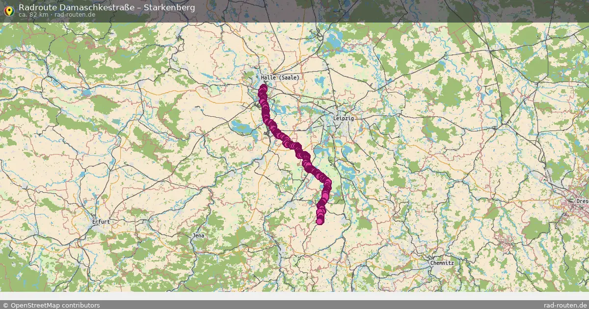 Radtour Damaschkestraße – Starkenberg