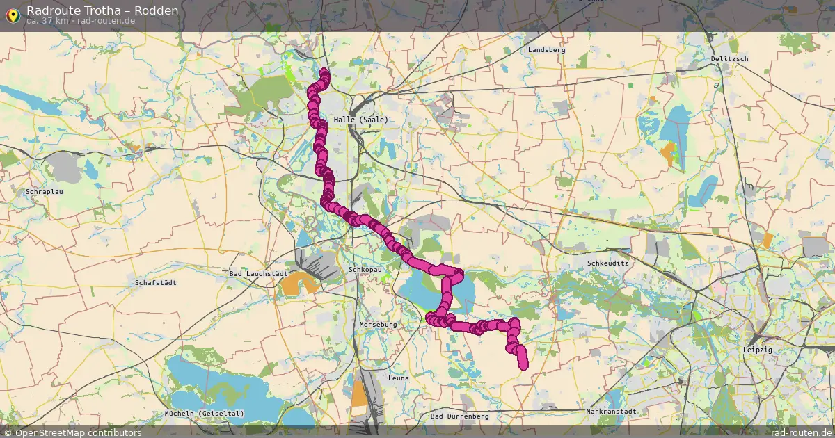 Radtour Trotha – Rodden
