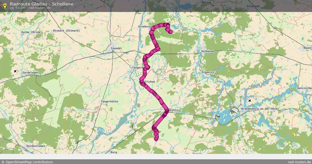 Radtour Gladau – Schollene