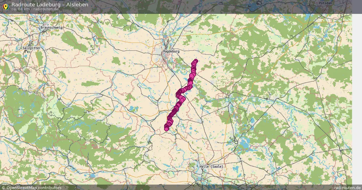 Fahrradroute Ladeburg – Alsleben