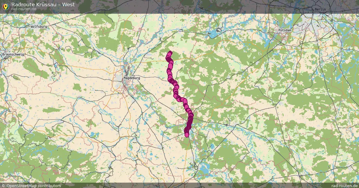 Radtour Krüssau – West