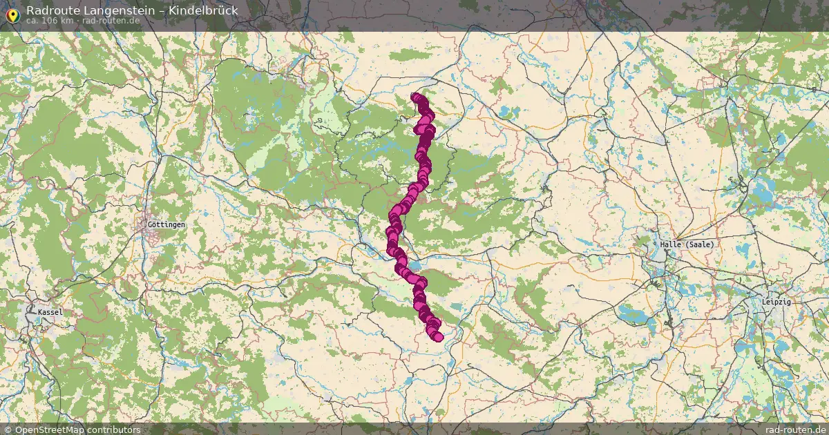 Radtour Langenstein – Kindelbrück