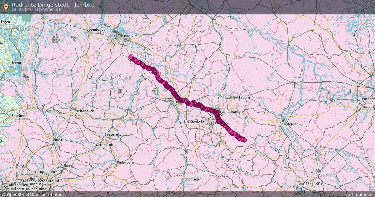 Fahrradroute Dingelstedt – Rühen