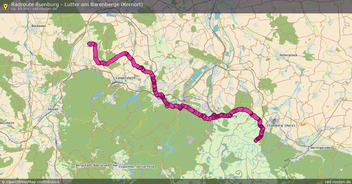 Radtour Ilsenburg – Lutter Am Barenberge (Kernort)