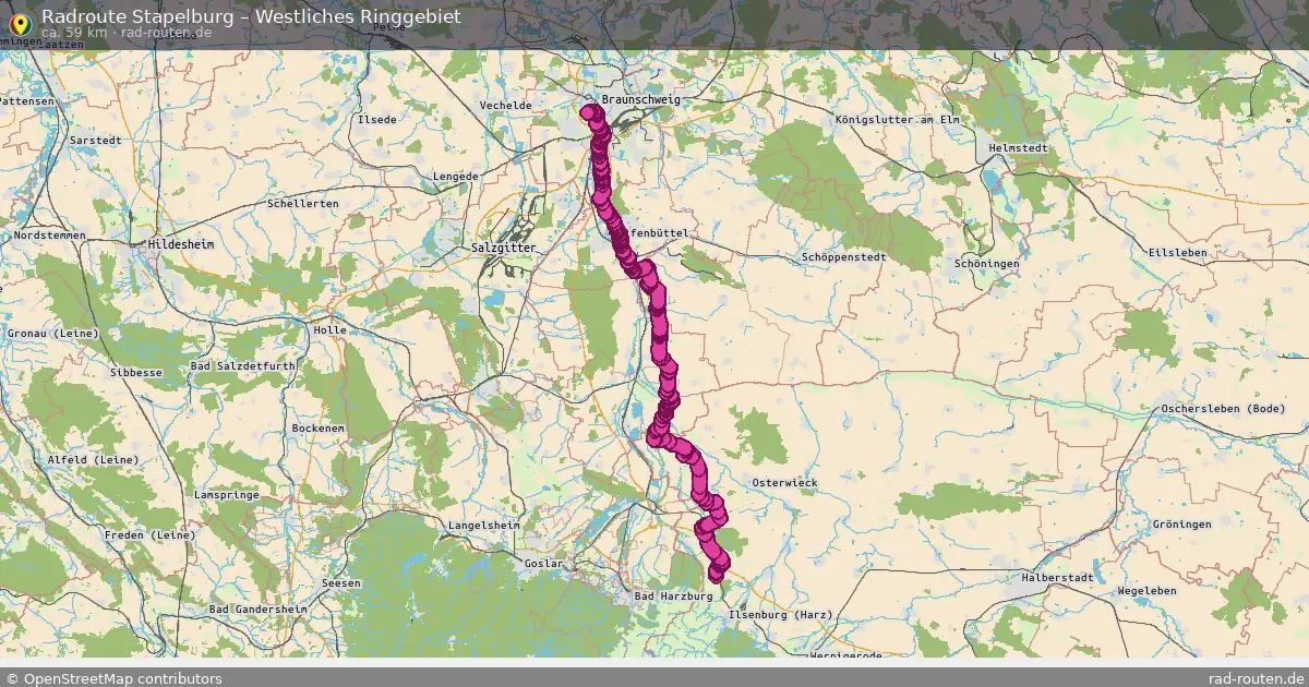 Radtour Stapelburg – Westliches Ringgebiet
