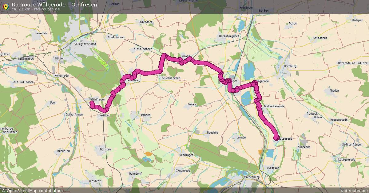 Fahrradroute Wülperode – Othfresen