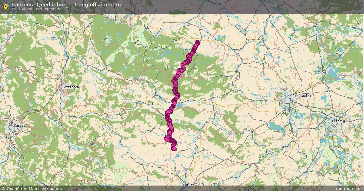 Radtour Quedlinburg – Gangloffsömmern