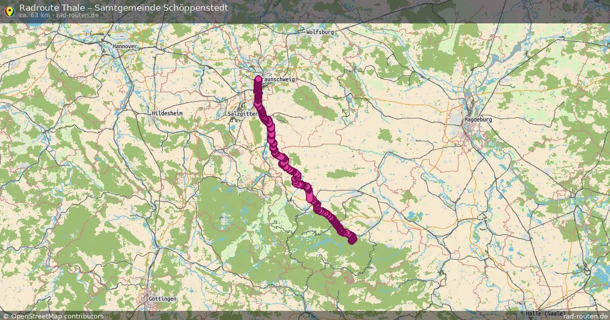 Fahrradroute Thale – Samtgemeinde Asse