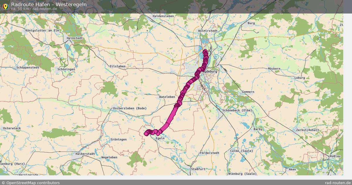 Radtour Hafen – Westeregeln