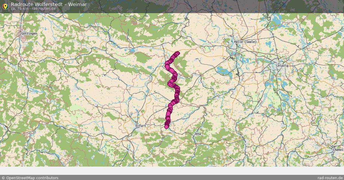 Radtour Wolferstedt – Weimar
