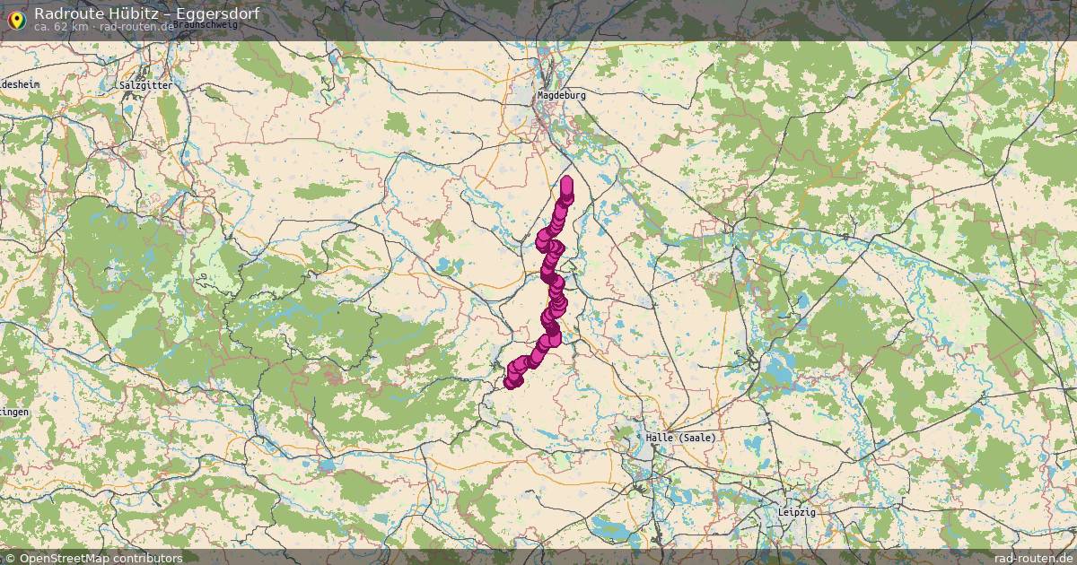 Fahrradroute Hübitz – Eggersdorf