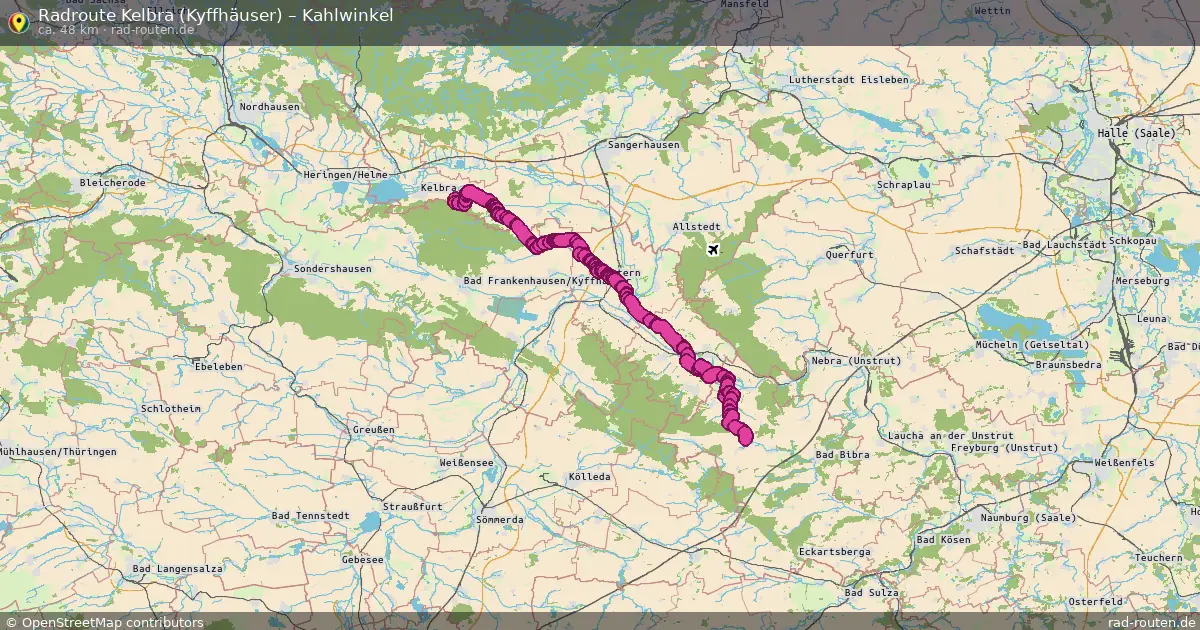 Radtour Kelbra (Kyffhäuser) – Kahlwinkel