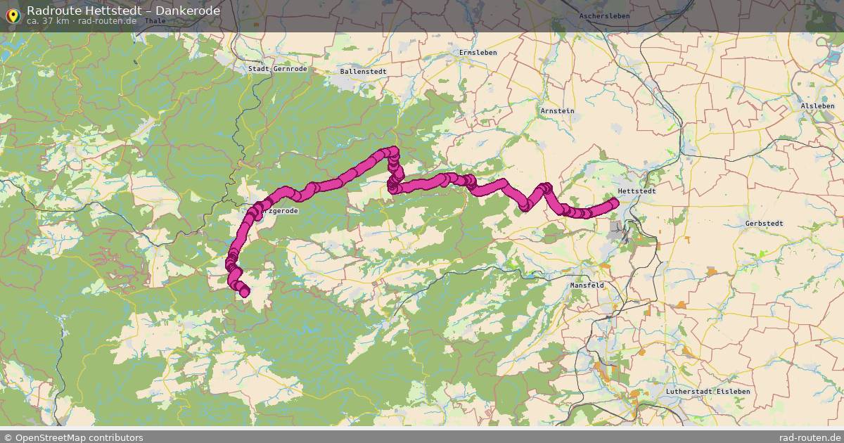 Fahrradroute Hettstedt – Dankerode