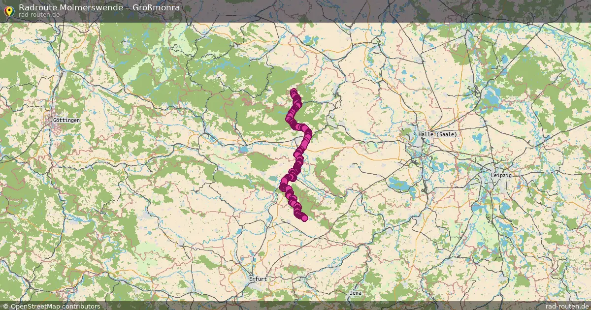 Radtour Molmerswende – Großmonra