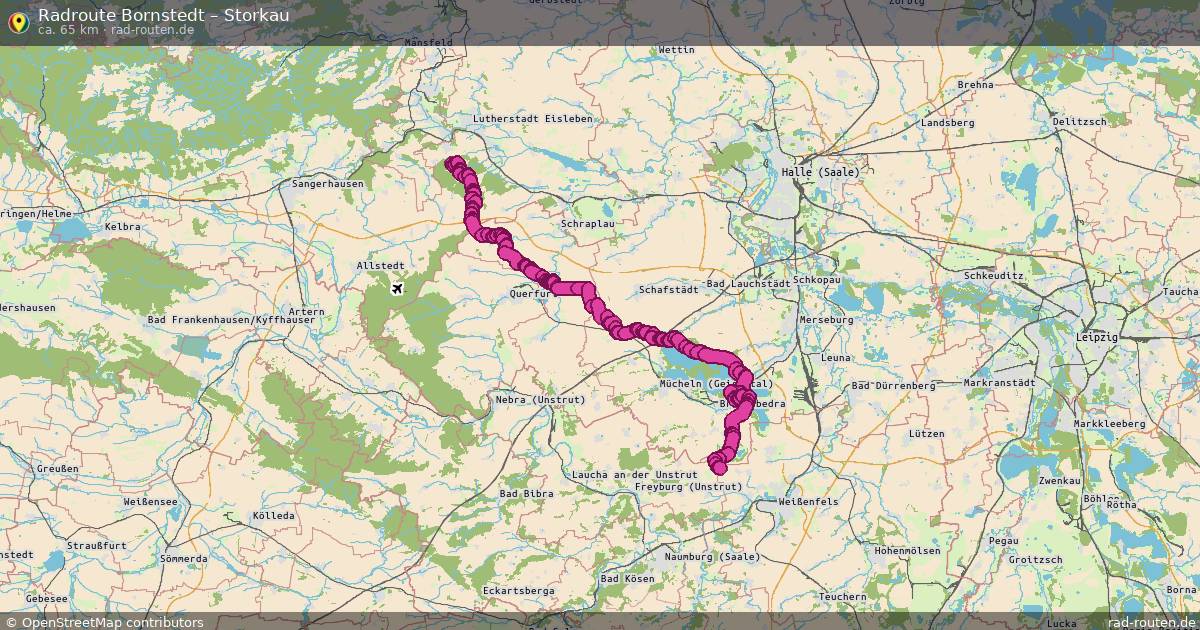Fahrradroute Bornstedt – Storkau