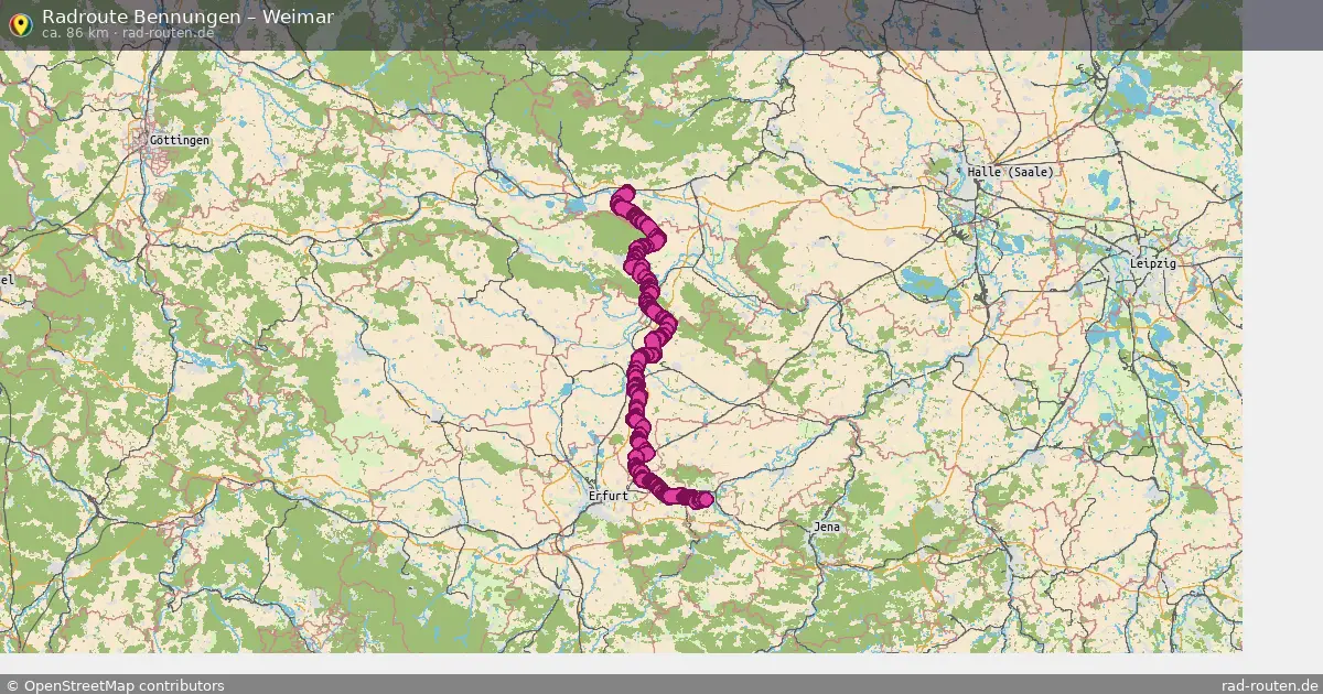 Radtour Bennungen – Weimar