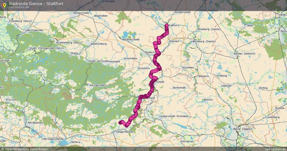 Radtour Gonna – Staßfurt