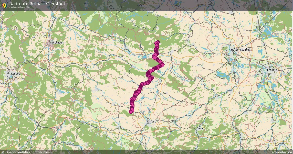 Radtour Rotha – Gierstädt