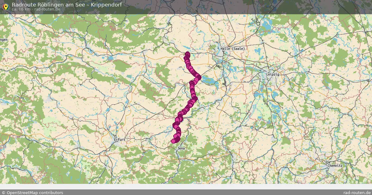 Fahrradroute Röblingen Am See – Krippendorf (86 km) – Rad-Routen.de