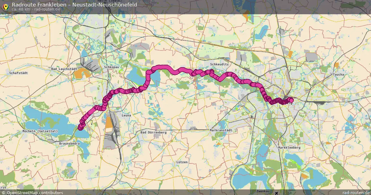 Radtour Frankleben – Neustadt-Neuschönefeld