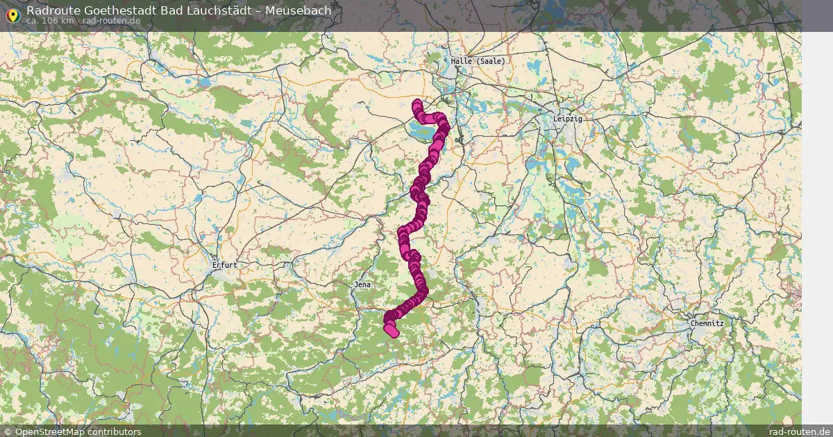 Radtour Goethestadt Bad Lauchstädt – Meusebach