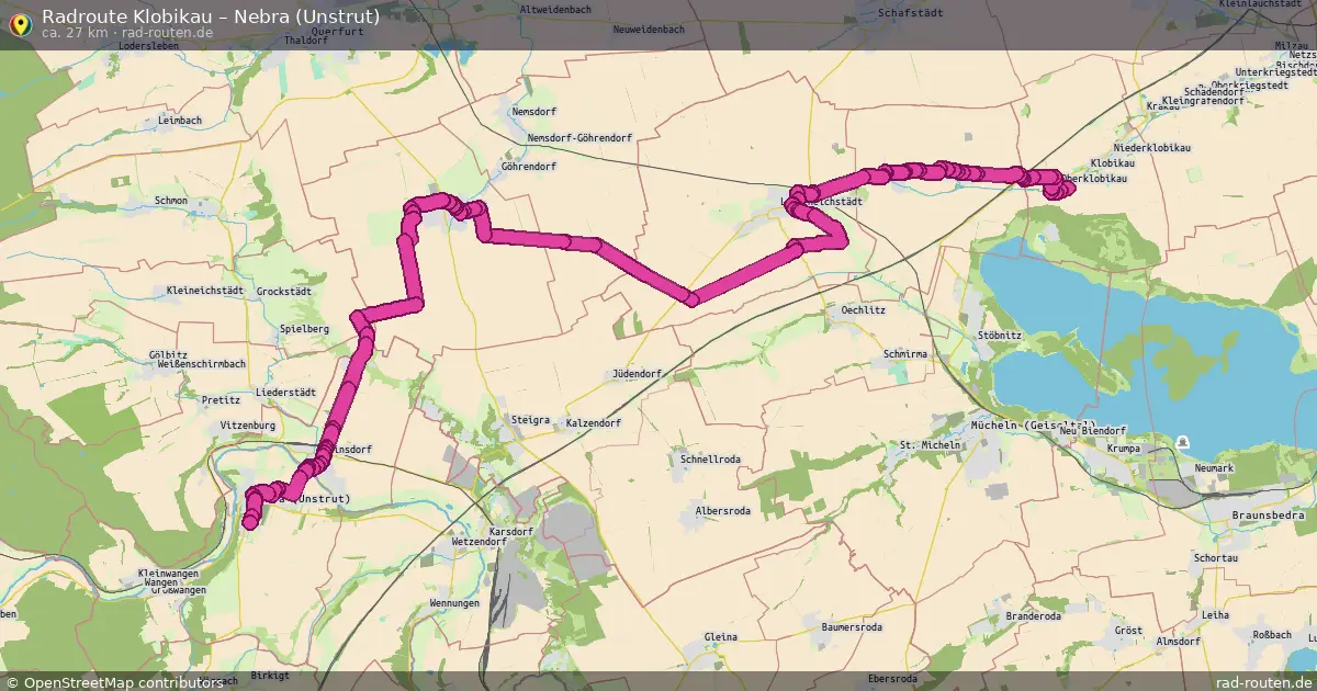 Radtour Klobikau – Nebra (Unstrut)