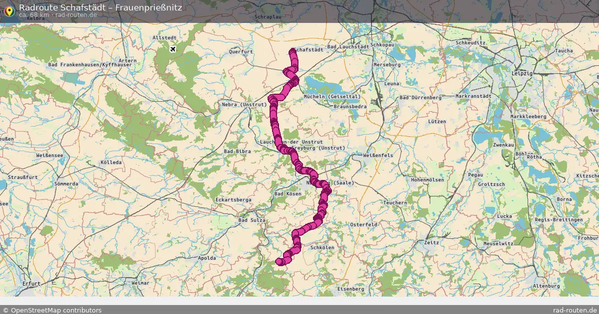 Radtour Schafstädt – Frauenprießnitz