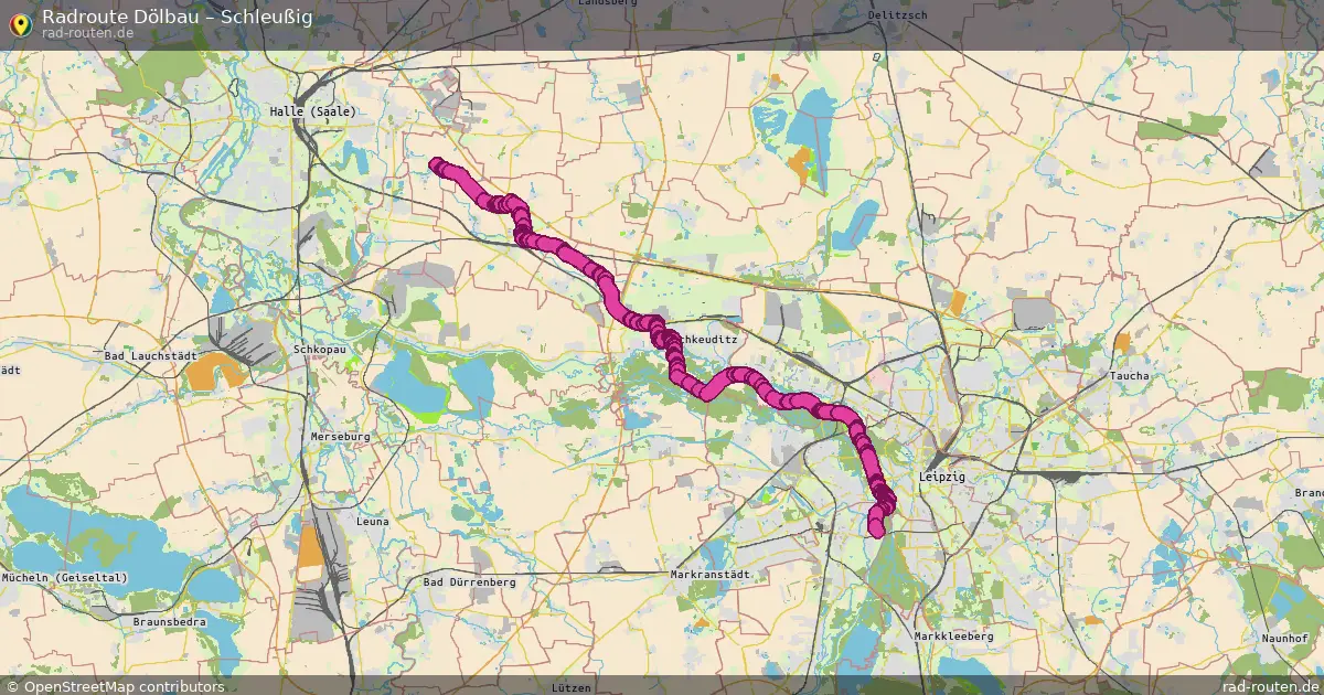 Radtour Dölbau – Schleußig