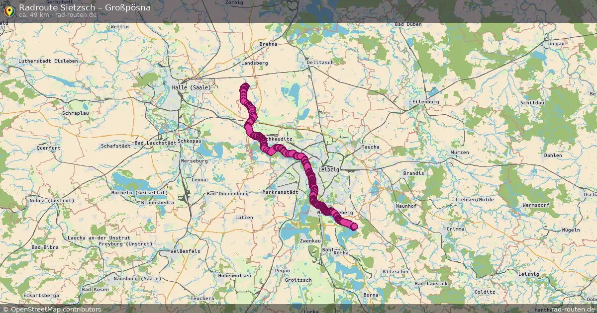 Radtour Sietzsch – Großpösna