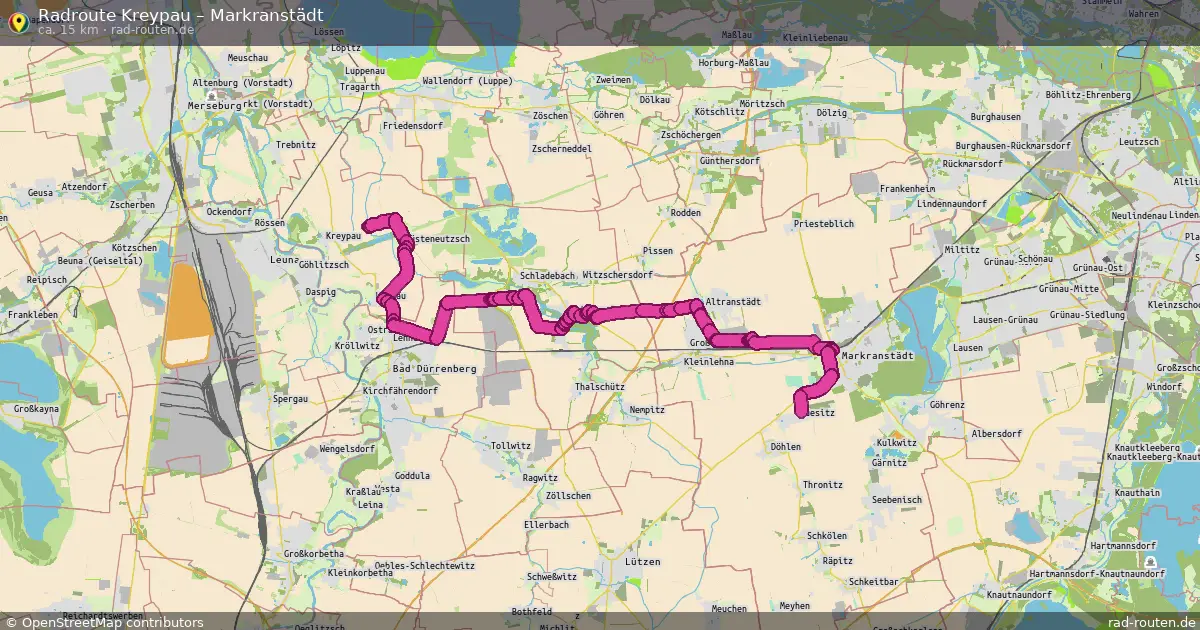Radtour Kreypau – Markranstädt