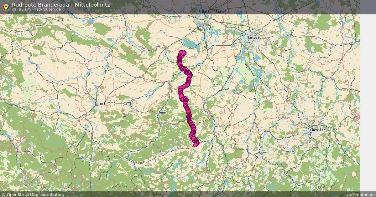 Radtour Branderoda – Mittelpöllnitz
