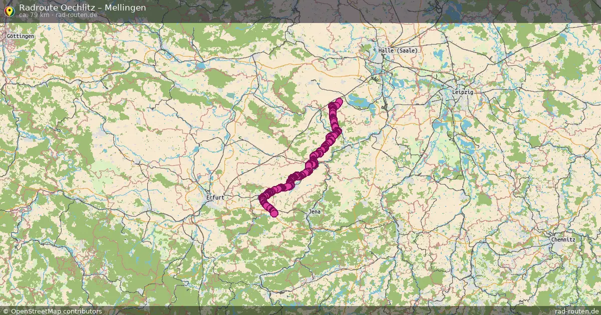 Radtour Oechlitz – Mellingen