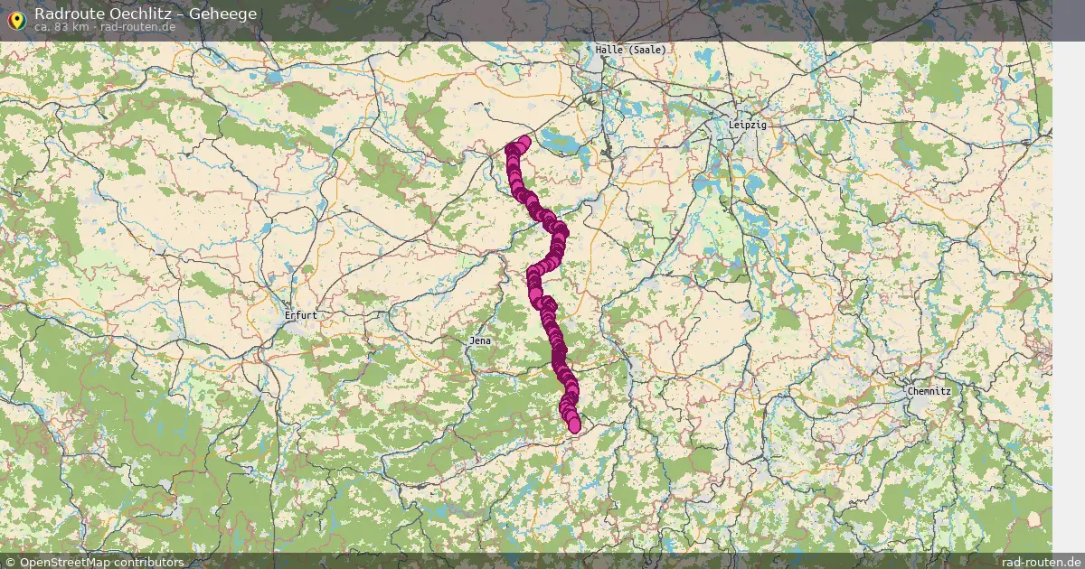 Fahrradroute Oechlitz – Geheege