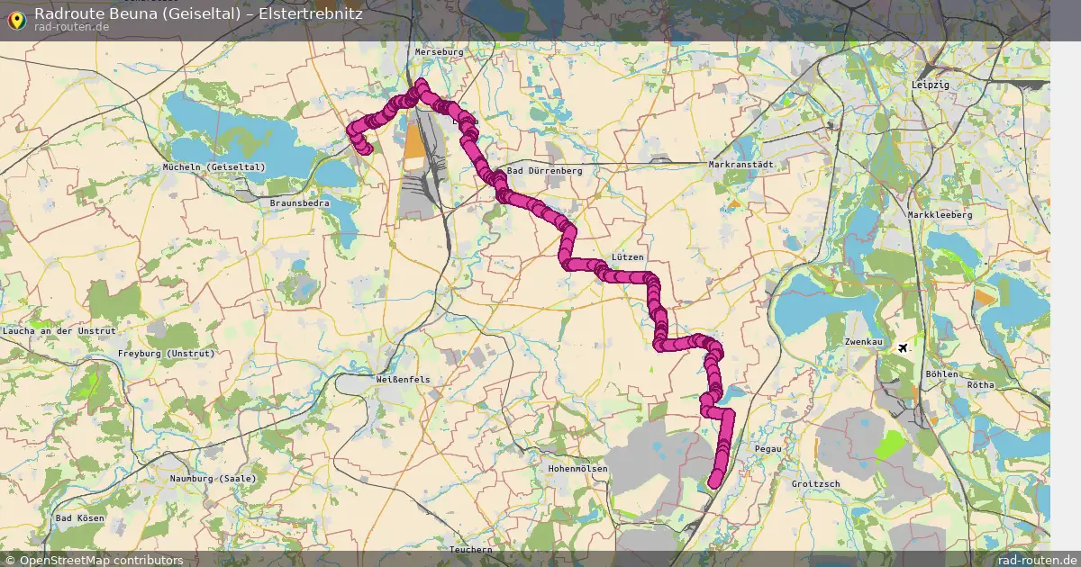 Radtour Beuna (Geiseltal) – Elstertrebnitz