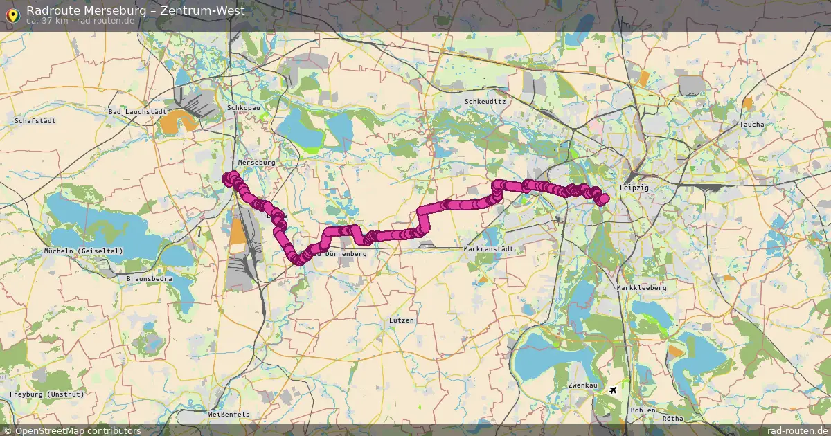 Radtour Merseburg – Zentrum-West