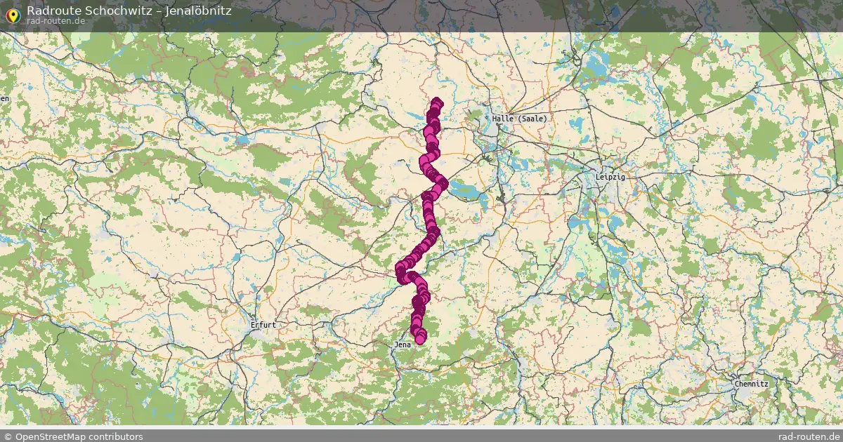 Radtour Schochwitz – Jenalöbnitz