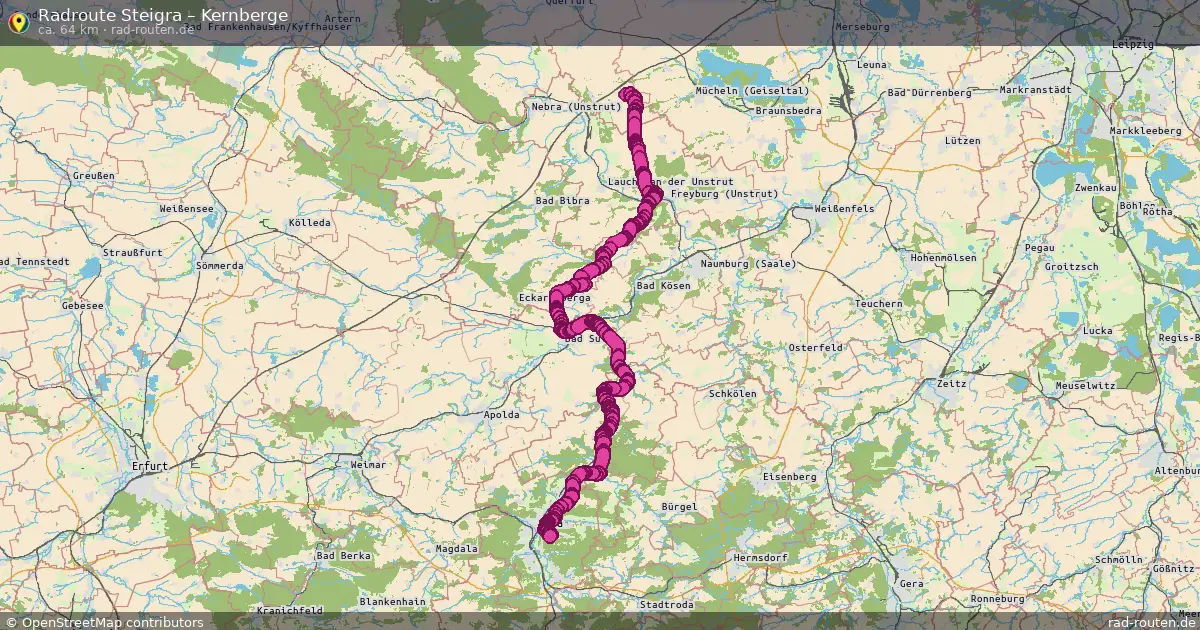 Radtour Steigra – Kernberge