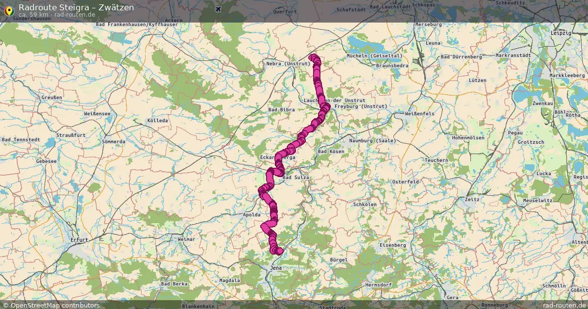 Radtour Steigra – Zwätzen